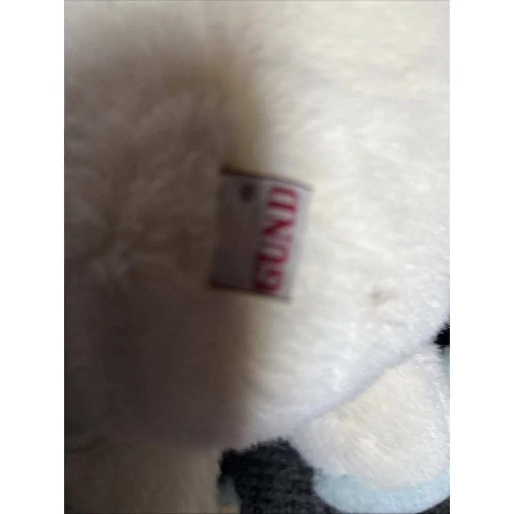 VINTAGE GUND White With BlueTEDDY TWO SHOES PLUSH BEAR 15